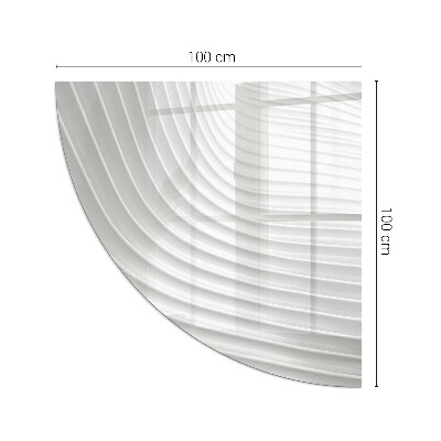 Vetro sotto stufa trimestre Onde di linee delicate