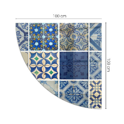 Vetro sotto il camino trimestre Modelli di piastrelle in ceramica