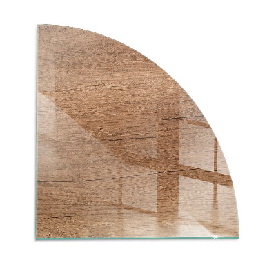 Vetro sotto stufa trimestre Modello in legno naturale