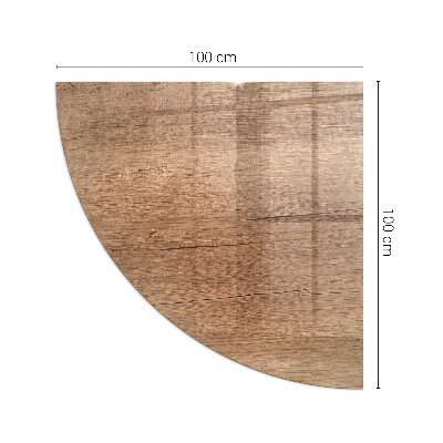 Vetro sotto stufa trimestre Modello in legno naturale