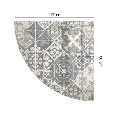 Vetro sotto il camino trimestre Motivo decorativo a mosaico