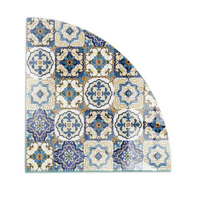 Vetro sotto il camino trimestre Motivo a mosaico con fiori