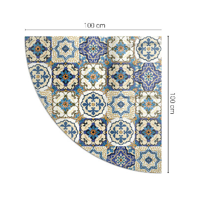 Vetro sotto il camino trimestre Motivo a mosaico con fiori