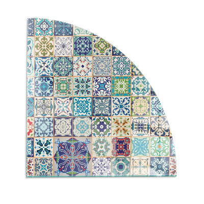 Vetro sotto il camino trimestre Motivi a mosaico su piastrelle