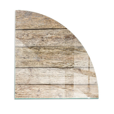 Vetro sotto stufa trimestre Tavole di legno naturale