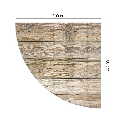 Vetro sotto stufa trimestre Tavole di legno naturale