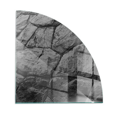 Vetro sotto stufa trimestre Modello in pietra naturale