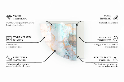 Vetro sotto stufa trimestre Bouquet di fiori in dettaglio