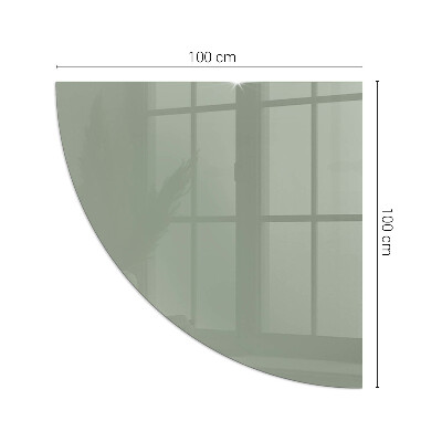 Vetro sotto stufa trimestre Colore grigio-verde