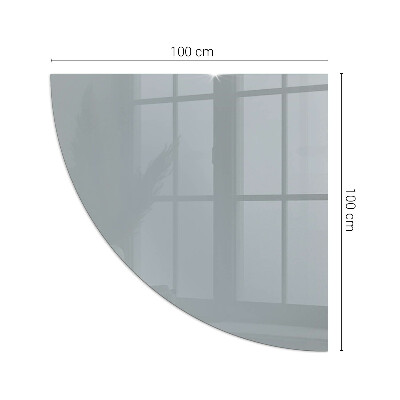 Vetro sotto stufa trimestre Colore grigio