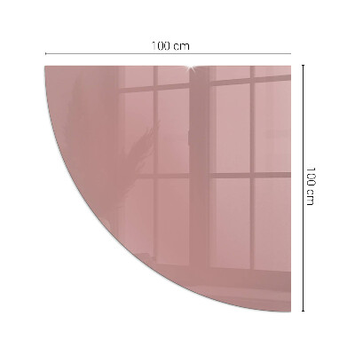 Vetro sotto stufa trimestre Colore rosa