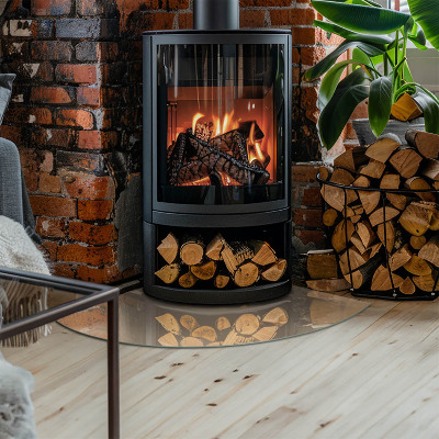 Vetro sotto stufa trimestre Colore Beige