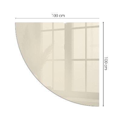 Vetro sotto stufa trimestre Colore Beige