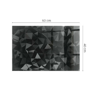 Vetro sotto stufa rettangolare Geometria tridimensionale
