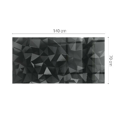 Vetro sotto stufa rettangolare Geometria tridimensionale