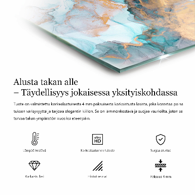 Vetro sotto stufa rettangolare Geometria tridimensionale