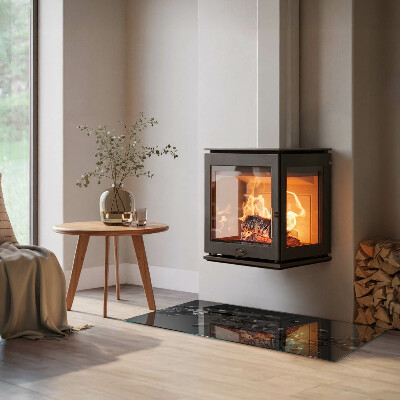 Vetro sotto stufa rettangolare Nuvola astratta di solidi