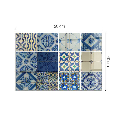Vetro sotto stufa rettangolare Modelli di piastrelle in ceramica