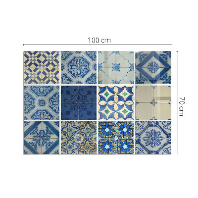 Vetro sotto stufa rettangolare Modelli di piastrelle in ceramica