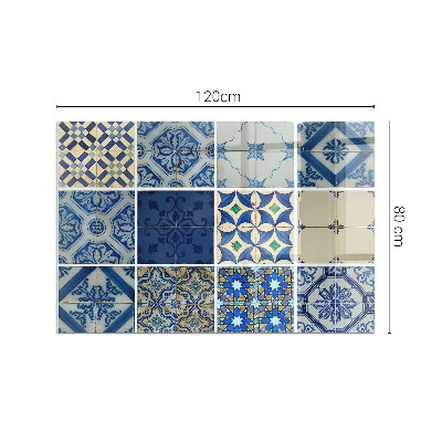 Vetro sotto stufa rettangolare Modelli di piastrelle in ceramica