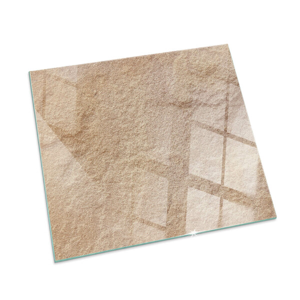 Vetro sotto il camino rettangolare Texture di pietra naturale