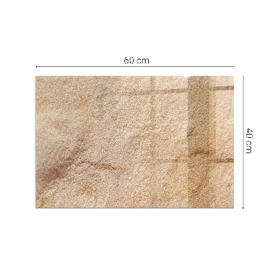 Vetro sotto il camino rettangolare Texture di pietra naturale