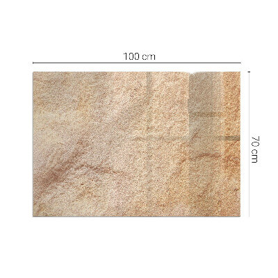 Vetro sotto il camino rettangolare Texture di pietra naturale