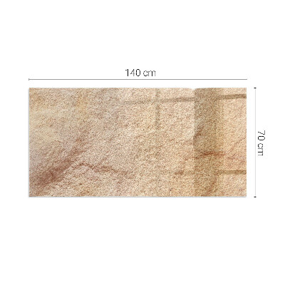 Vetro sotto il camino rettangolare Texture di pietra naturale