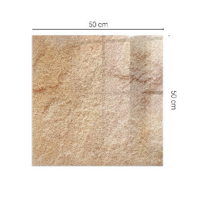 Vetro sotto il camino rettangolare Texture di pietra naturale