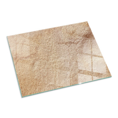 Vetro sotto il camino rettangolare Texture di pietra naturale