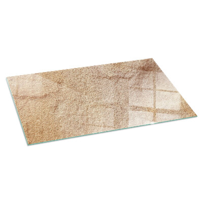 Vetro sotto il camino rettangolare Texture di pietra naturale