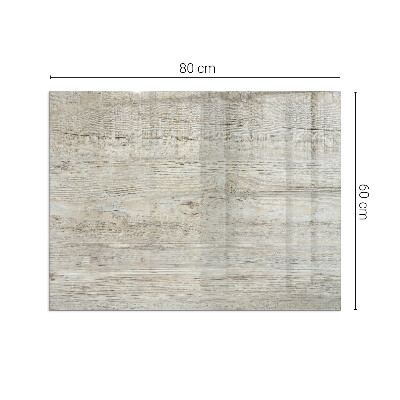 Vetro sotto il camino rettangolare Texture di legno chiaro
