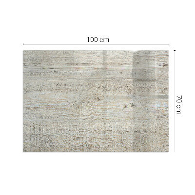 Vetro sotto il camino rettangolare Texture di legno chiaro
