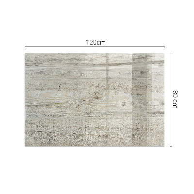 Vetro sotto il camino rettangolare Texture di legno chiaro