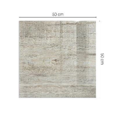 Vetro sotto il camino rettangolare Texture di legno chiaro