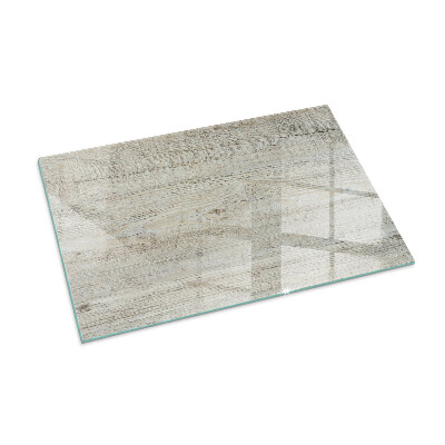 Vetro sotto il camino rettangolare Texture di legno chiaro