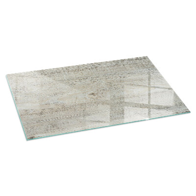 Vetro sotto il camino rettangolare Texture di legno chiaro