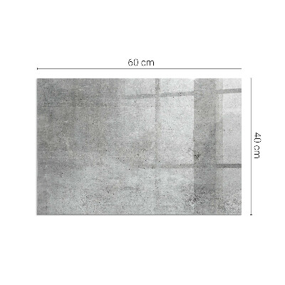 Vetro sotto stufa rettangolare Texture di cemento grezzo