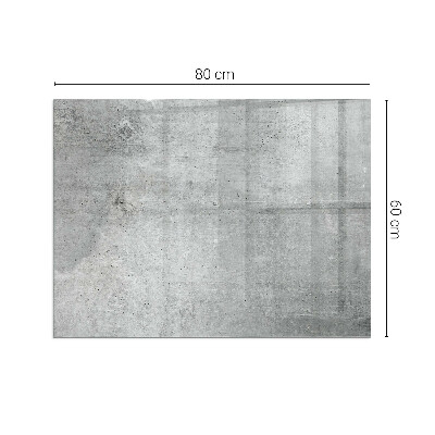 Vetro sotto stufa rettangolare Texture di cemento grezzo