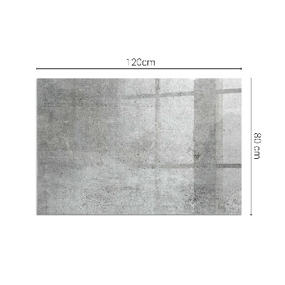 Vetro sotto stufa rettangolare Texture di cemento grezzo