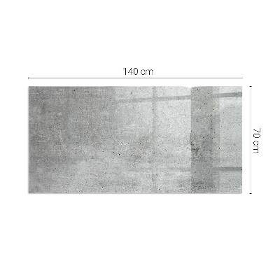 Vetro sotto stufa rettangolare Texture di cemento grezzo