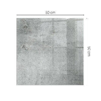 Vetro sotto stufa rettangolare Texture di cemento grezzo