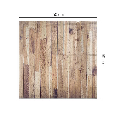 Vetro sotto stufa rettangolare Tavola di legno nel layout