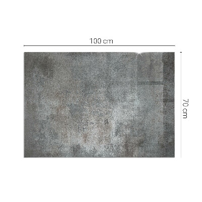 Vetro sotto il camino rettangolare Texture superficiale grezza