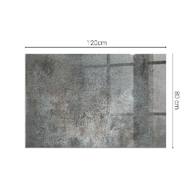 Vetro sotto il camino rettangolare Texture superficiale grezza