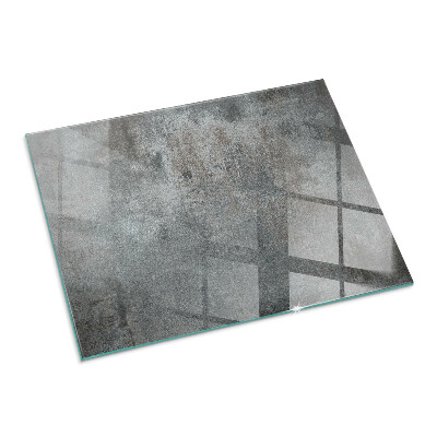 Vetro sotto il camino rettangolare Texture superficiale grezza