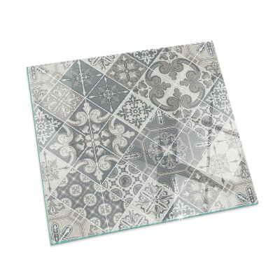 Vetro sotto stufa rettangolare Motivo decorativo a mosaico