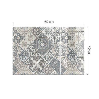 Vetro sotto stufa rettangolare Motivo decorativo a mosaico