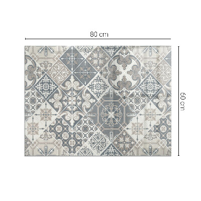 Vetro sotto stufa rettangolare Motivo decorativo a mosaico