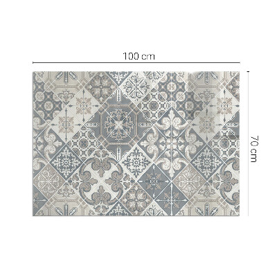 Vetro sotto stufa rettangolare Motivo decorativo a mosaico